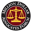 The Million Dollar Advocates Forum Badge